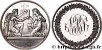 FRANCE Médaille de mariage, Evangile de St Mathieu AMOUR ET MARIAGE 1849 (39mm, 25,22g, 12h) -