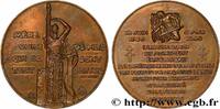 FRANCE Médaille, Inauguration du monument érigé à la mémo QUATRIÈME RÉPUBLIQUE Monnaie de Paris 1948 (67,5mm, 157,91g, 12h) -