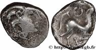 FRANCE Denier à la lyre EDUENS, ÆDUI (BIBRACTE, Area of the Mont-Beuvray) Autun (71) c. avant 52 AC. (12mm, 2,03g, 2h) -
