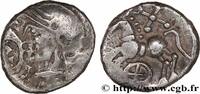 FRANCE Denier à la croisette et à la rouelle EDUENS, ÆDUI (BIBRACTE, Area of the Mont-Beuvray) Autun (71) c. 80-50 AC. (12,5mm, 1,93g, 2h) -
