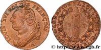 FRANCE 12 deniers dit au faisceau, type FRANÇOIS LOUIS XVI Paris 1791 (28mm, 9,82g, 6h) -
