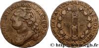 FRANCE 12 deniers dit au faisceau, type FRANÇOIS LOUIS XVI Paris 1791 (29mm, 11,37g, 6h) -