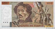 FRANCE 100 Francs DELACROIX imprimé en continu FRANCE 100 Francs DELACROIX imprimé en continu 1990 AU -