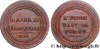 FRANCE Médaille, L'union fait sa force LA CONVENTION 1793 (25mm, 5,63g, 12h) -