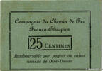 DJIBOUTI 25 Centimes DJIBOUTI 25 Centimes 1919 UNC- -