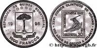 EQUATORIAL GUINEA 1000 Francos Proof Centenaire des Jeux olympiques EQUATORIAL GUINEA Paris 1996 (38mm, 28,54g, 6h) -