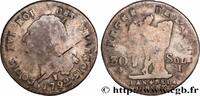FRANCE 30 sols dit au génie, type FRANÇOIS LOUIS XVI Limoges 1792 (29mm, 9,41g, 6h) -