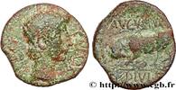 THE JULIO-CLAUDIANS (27 BC to 69 AD) Quadrans AUGUSTUS Lyon c. 15-10 AC. (19mm, 3,00g, 9h) -