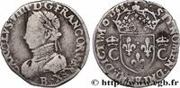 FRANCE Teston, 2e type CHARLES IX Rouen 1568 (27mm, 9,40g, 1h) -