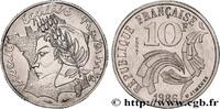 FRANCE Essai de 10 francs Jimenez V REPUBLIC Pessac 1986 (21mm, 6,50g, 6h) -