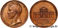 FRANCE Médaille, Reconstruction de la salle des séances d MONUMENTS 75 - Paris 1829 (50,5mm, 56,89g, 12h) -