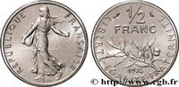 FRANCE Piéfort nickel de 1/2 franc Semeuse PIEFORTS Pessac 1974 (19,5mm, 9g, 6h) -