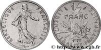 FRANCE Piéfort nickel de 1/2 franc Semeuse PIEFORTS Pessac 1979 (19,5mm, 9g, 6h) -