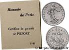 FRANCE Piéfort nickel de 1/2 franc Semeuse PIEFORTS Pessac 1981 (19,5mm, g, 6h) -