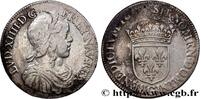 FRANCE Demi-écu, portrait à la mèche longue LOUIS XIV THE SUN KING Poitiers 1649 (32mm, 13,46g, 6h) -