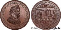 FRANCE Médaile, refrappe au type du passe des monnayeurs HENRI IV LE GRAND (1591) (35,5mm, 10,32g, 12h) -