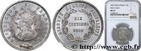 FRANCE Concours de 10 centimes, essai en étain par Pillar II REPUBLIC Paris 1849 (30mm, g, 6h) -