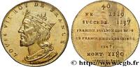 FRANCE Règne de LOUIS VII - 40 - Émission de Louis XVIII SÉRIE MÉTALLIQUE DES ROIS DE FRANCE n.d. (32mm, 12,96g, 12h) -