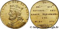FRANCE Règne de CHILDERIC II - 14 - Émission de Louis XVI SÉRIE MÉTALLIQUE DES ROIS DE FRANCE n.d. (32mm, 15,59g, 12h) -
