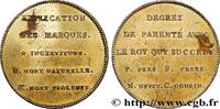 FRANCE Jeton explicatif - Émission de Louis XVIII SÉRIE MÉTALLIQUE DES ROIS DE FRANCE n.d. (32mm, 12,35g, 12h) -