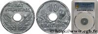 FRANCE 10 centimes État français, petit module FRENCH STATE 1943 (17mm, 1,50g, 6h) -