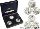FRANCE Coffret Belle Epreuve des trois pièces de 10 Franc COMMEMORATIVE COINS MONNAIE DE PARIS 1998 (31mm, g, 6h) -
