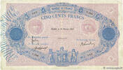 FRANCE 500 Francs BLEU ET ROSE FRANCE 500 Francs BLEU ET ROSE 1915 F+ -