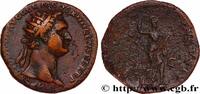 THE FLAVIANS (69 AD to 96 AD) Dupondius DOMITIANUS Rome 90-91 (29mm, 13,64g, 7h) -
