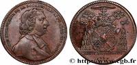 FRANCE FREDERIC JEROME DE ROYE DE LA ROCHEFOUCAULT, arche BERRY - Villes et Noblesse 1729 (31mm, 9,60g, 6h) -