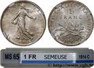 FRANCE 1 franc Semeuse III REPUBLIC Castelsarrasin 1914 (23,19mm, 5,00g, 6h) -