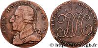 BRITISH TOKENS OR JETTONS 1/2 Penny Birmingham John Howard BRITISH TOKENS OR JETTONS 1792 (29mm, 11,65g, 6h) -