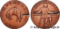 BRITISH TOKENS OR JETTONS 1/2 Penny Rochdale (Lancashire) BRITISH TOKENS OR JETTONS 1791 (29,5mm, 12,32g, 6h) -