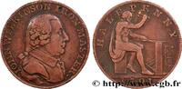 BRITISH TOKENS OR JETTONS 1/2 Penny John Wilkinson (Warwickshire) maître de BRITISH TOKENS OR JETTONS 1791 (29,5mm, 12,47g, 6h) -