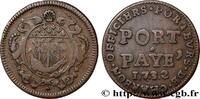 FRANCE Porteurs de charbon de bois CORPORATIONS s.l. 1732 (24,5mm, 4,64g, 6h) -