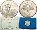 FRANCE Brillant Universel 100 francs Liberté (Statue de l COMMEMORATIVE COINS MONNAIE DE PARIS Paris 1986 (31mm, 15g, 6h) -