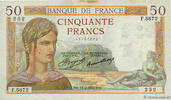 FRANCE 50 Francs CÉRÈS FRANCE 50 Francs CÉRÈS 1937 F+ -