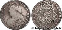 FRANCE Dixième d’écu aux branches d’olivier, buste habill LOUIS XV THE BELOVED Rennes 1728 (21,5mm, 2,75g, 6h) -