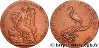 BRITISH TOKENS OR JETTONS 1/2 Penny Birmingham (Warwickshire) BRITISH TOKENS OR JETTONS 1791 (29,50mm, 12,52g, 6h) -