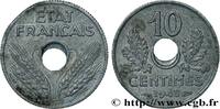 FRANCE 10 centimes État français, petit module, doublemen FRENCH STATE 1943 (17mm, 1,50g, 6h) -