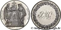 FRANCE Médaille, Mariage chrétien AMOUR ET MARIAGE 1867 (41mm, 31,81g, 12h) -