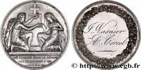 FRANCE Médaille de mariage, Evangile de St Mathieu AMOUR ET MARIAGE 1854 (39mm, 24,63g, 12h) -