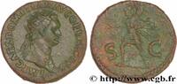 THE FLAVIANS (69 AD to 96 AD) Dupondius DOMITIANUS Rome 85 (27,5mm, 13,69g, 7h) -