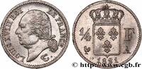 FRANCE 1/4 franc Louis XVIII LOUIS XVIII Paris 1821 (15mm, 1,25g, 6h) -