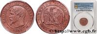 FRANCE Deux centimes Napoléon III, tête nue SECOND EMPIRE Lyon 1853 (20mm, 2g, 6h) -