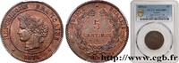 FRANCE 5 centimes Cérès III REPUBLIC Paris 1878 (25mm, 5g, 6h) -