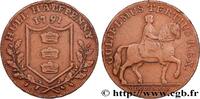 BRITISH TOKENS OR JETTONS 1/2 Penny Hull - Guillaume III à cheval BRITISH TOKENS OR JETTONS 1791 (29,5mm, 12,57g, 6h) -
