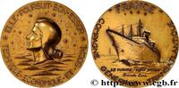 FRANCE Médaille, Paquebot France MER ET MARINE : PAQUEBOTS, NAVIRES, BATEAUX 76 - Le Havre 1967 (52,5mm, 69,31g, 12h) -