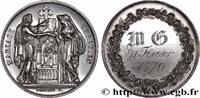 FRANCE Médaille, Mariage chrétien AMOUR ET MARIAGE 1870 (30mm, 11,87g, 12h) -