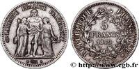 FRANCE 5 francs Hercule, IIe République II REPUBLIC Bordeaux 1849 (37mm, 24,83g, 6h) -