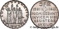 SWITZERLAND 5 Francs 650e anniversaire de la confédération SWITZERLAND Berne 1941 (31mm, 14,93g, 6h) -